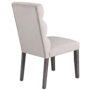 2 Coaster Furniture Carla Grey Stone Side Chairs