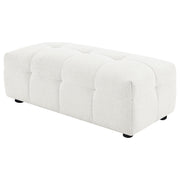 Coaster Furniture Everly Off White Rectangular Ottoman