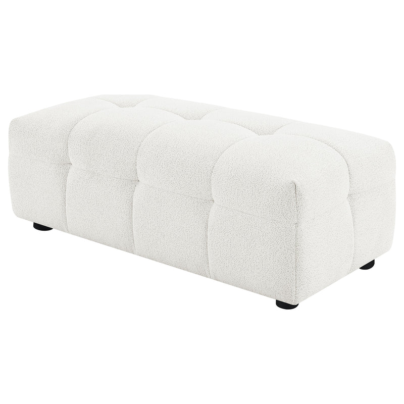 Coaster Furniture Everly Off White Rectangular Ottoman