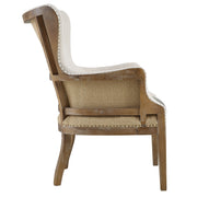 Steve Silver George Linen Two Tone Wingback Accent Chair