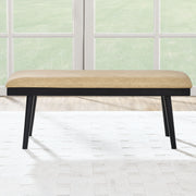 Steve Silver Vida Black Sand Vegan Leather Dining Bench