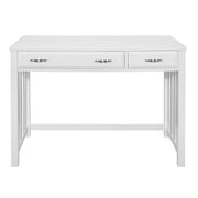 Home Elegance Blanche White 4pc Corner Desk