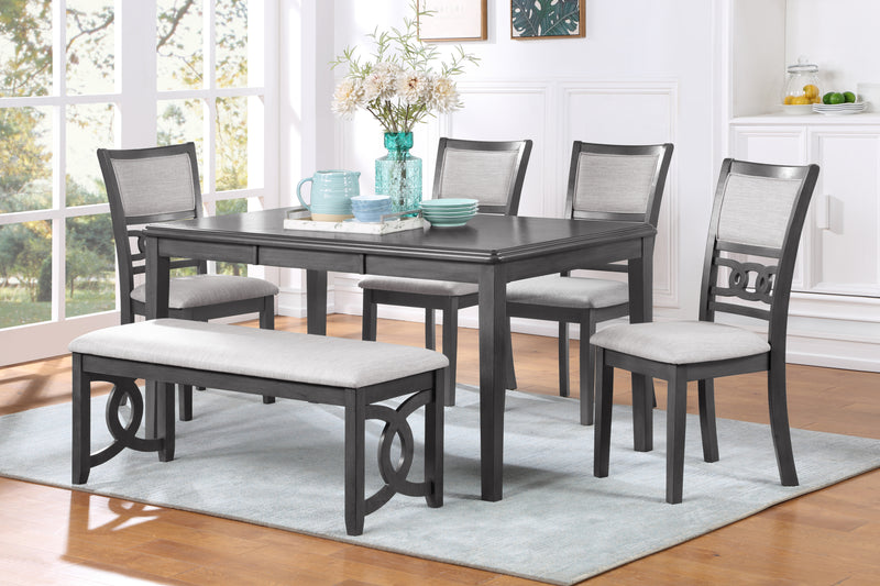 New Classic Furniture Gia Gray 46 Inch Dining Bench