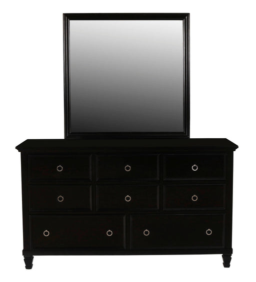 New Classic Furniture Tamarack Black Solid Dresser And Mirror