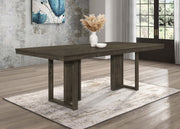 Coaster Furniture Kelly Dark Grey Rectangular Dining Table