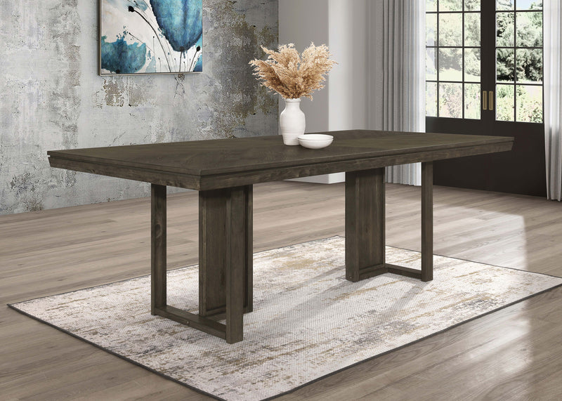 Coaster Furniture Kelly Dark Grey Rectangular Dining Table