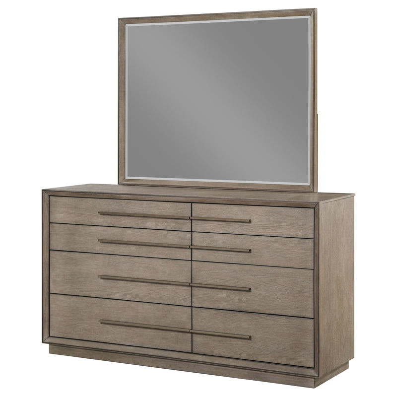 Coaster Furniture Durango Washed Oak Brown Dresser and Mirror