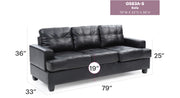 Glory Furniture Sandridge Black PU Sofa