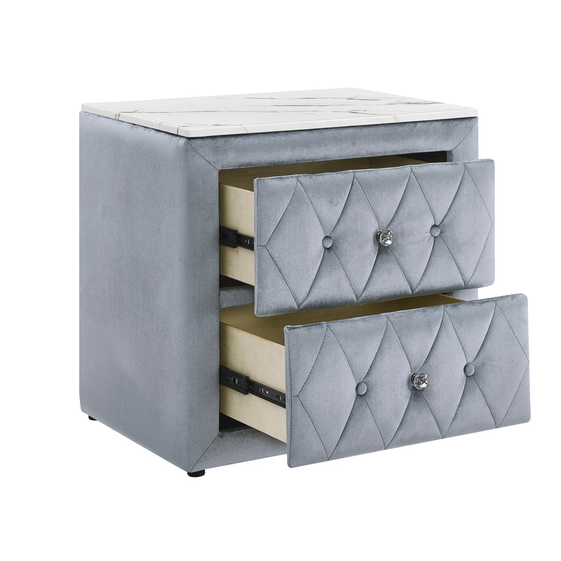 Crown Mark Annabelle Black Night Stand
