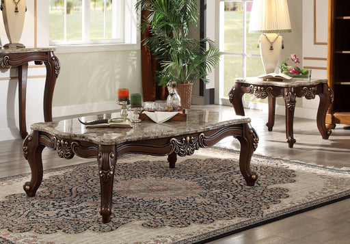 Acme Furniture Mehadi Walnut 3pc Coffee Table Set