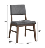 Acme Furniture Seda Dusty Mauve Walnut 5pc Dining Room Set