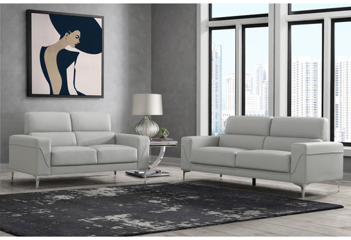 Global Furniture U6109 Light Grey PU 2pc Living Room Set