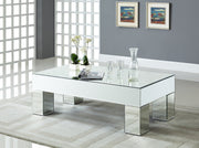 Meridian Furniture Lainy Mirrored Coffee Table