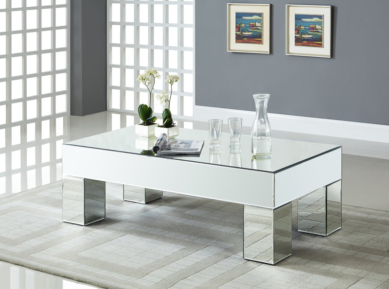 Meridian Furniture Lainy Mirrored Coffee Table