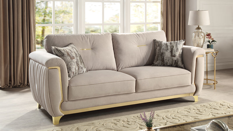 Galaxy Home Leena Beige Sofa