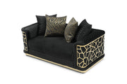 Glory Furniture Talia Black Loveseat