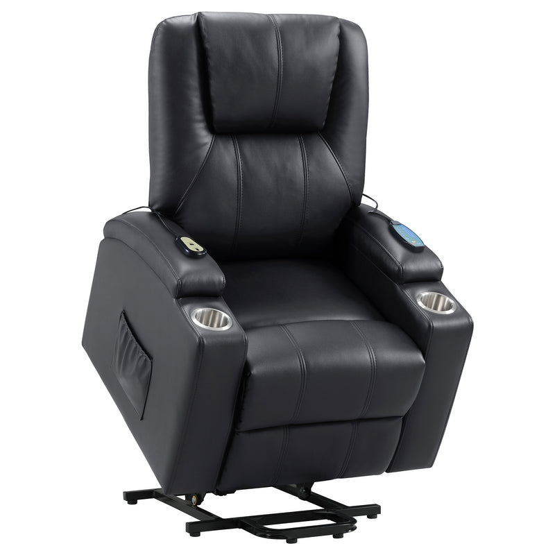 Coaster Furniture Armstrong Red Power Lift Massage Recliner