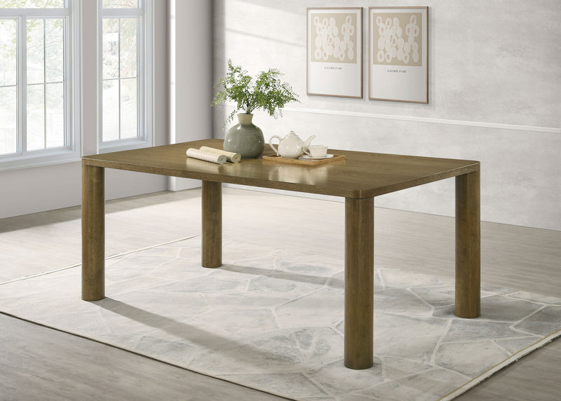 Coaster Furniture Castlewood Brown Oak Rectangular Dining Table