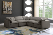 Meridian Furniture Plush Cream Modular 5pc Sectional