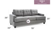Glory Furniture Sandridge Gray Sofa