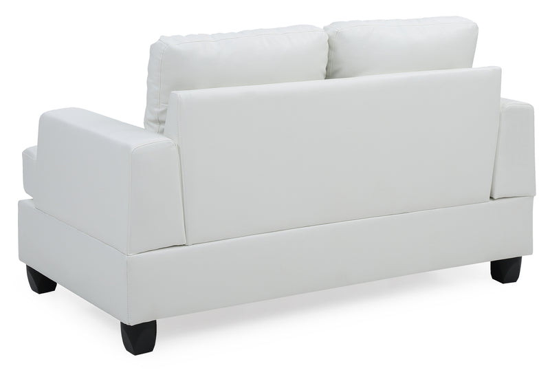 Glory Furniture Sandridge White Loveseat