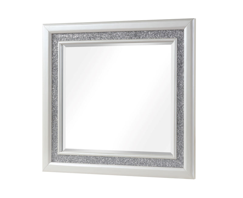 Galaxy Home Passion Milky White Dresser and Mirror