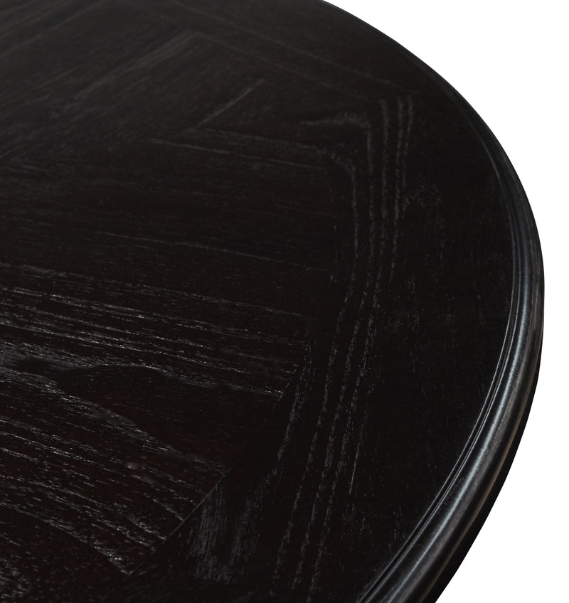 New Classic Furniture Gia Ebony Round 5pc Counter Height Set