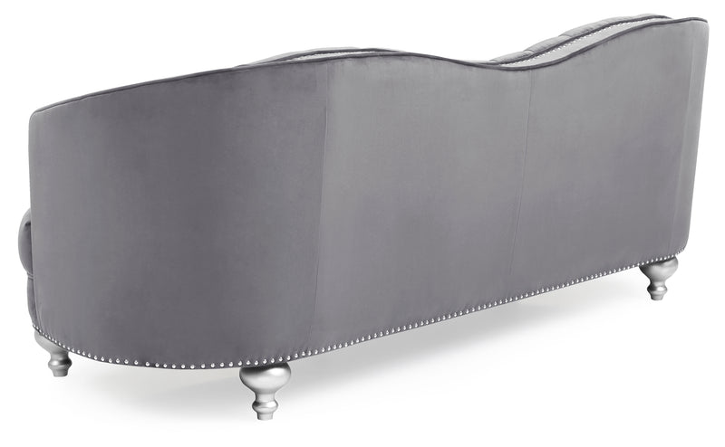 Glory Furniture Jewel Gray Velvet Sofa