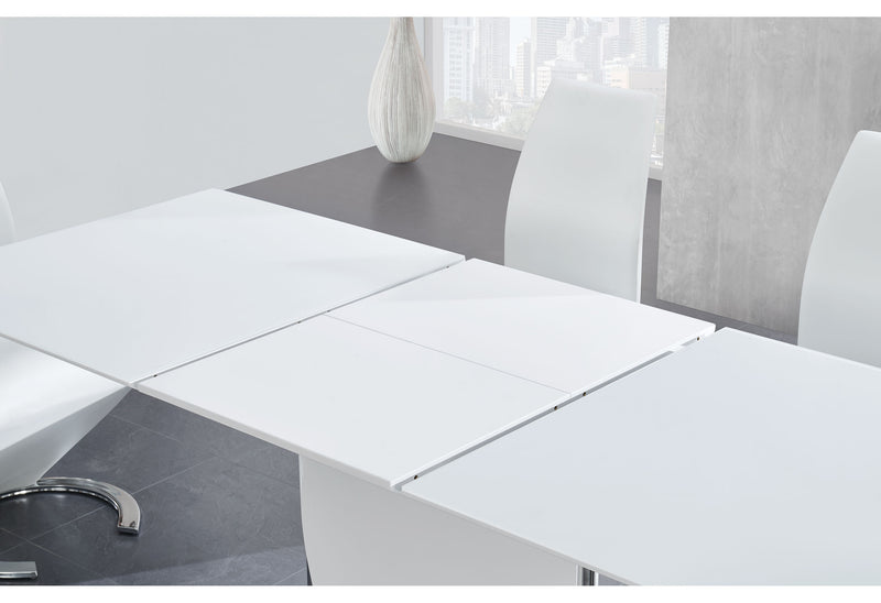 Global Furniture D2279 Silver White Dining Table