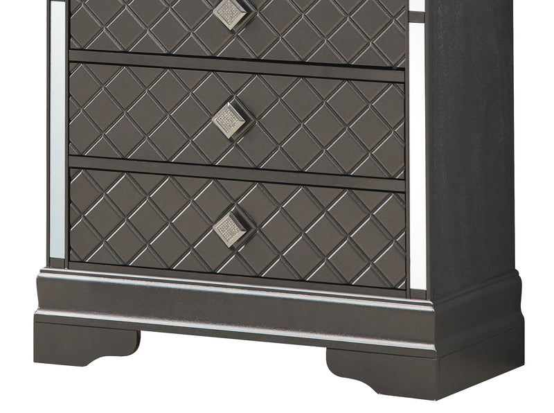 Glory Furniture Verona Metalic Black Chest