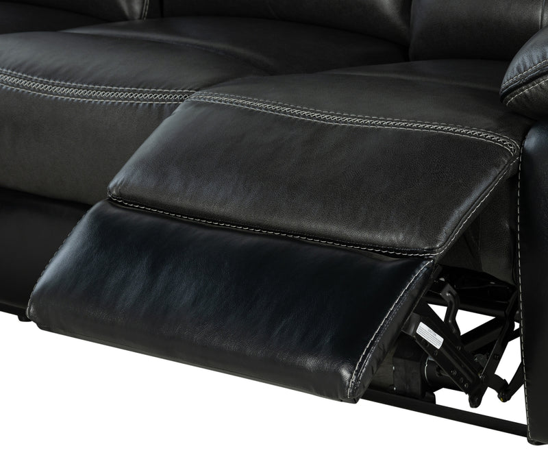 Global Furniture U5050 Black Charcoal Power Reclining Sofa