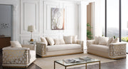 Glory Furniture Talia Ivory 3pc Living Room Set
