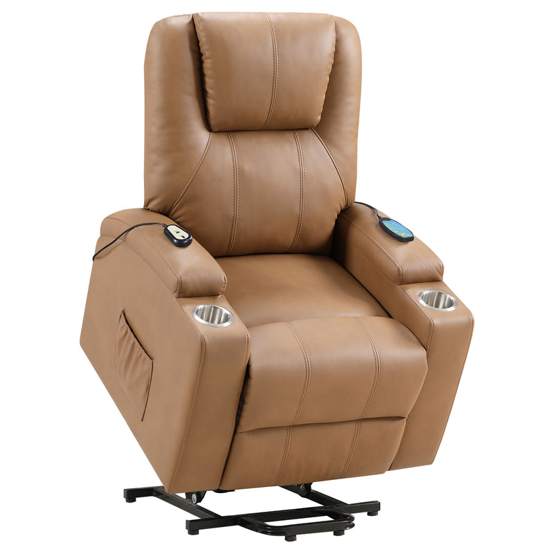 Coaster Furniture Armstrong Black Power Lift Massage Recliner