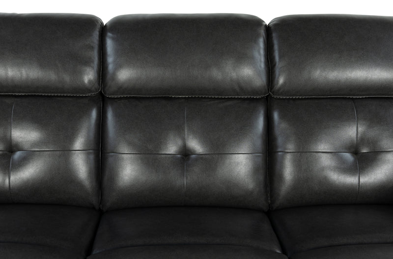 Global Furniture U5050 Black Charcoal Power Reclining Sofa