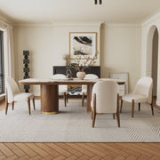 Acme Furniture Willene Dark Oak 94 Inch Dining Table