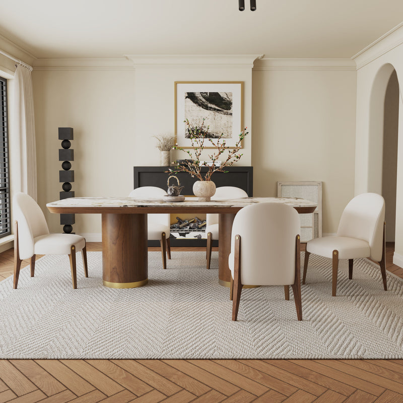 Acme Furniture Willene Dark Oak 94 Inch Dining Table