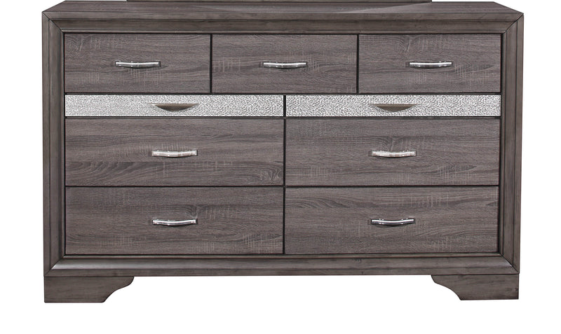Global Furniture Seville Grey Dresser and Mirror