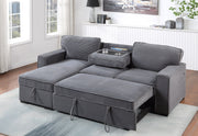 Global Furniture U0203 Light Grey Reversible Sofa Bed