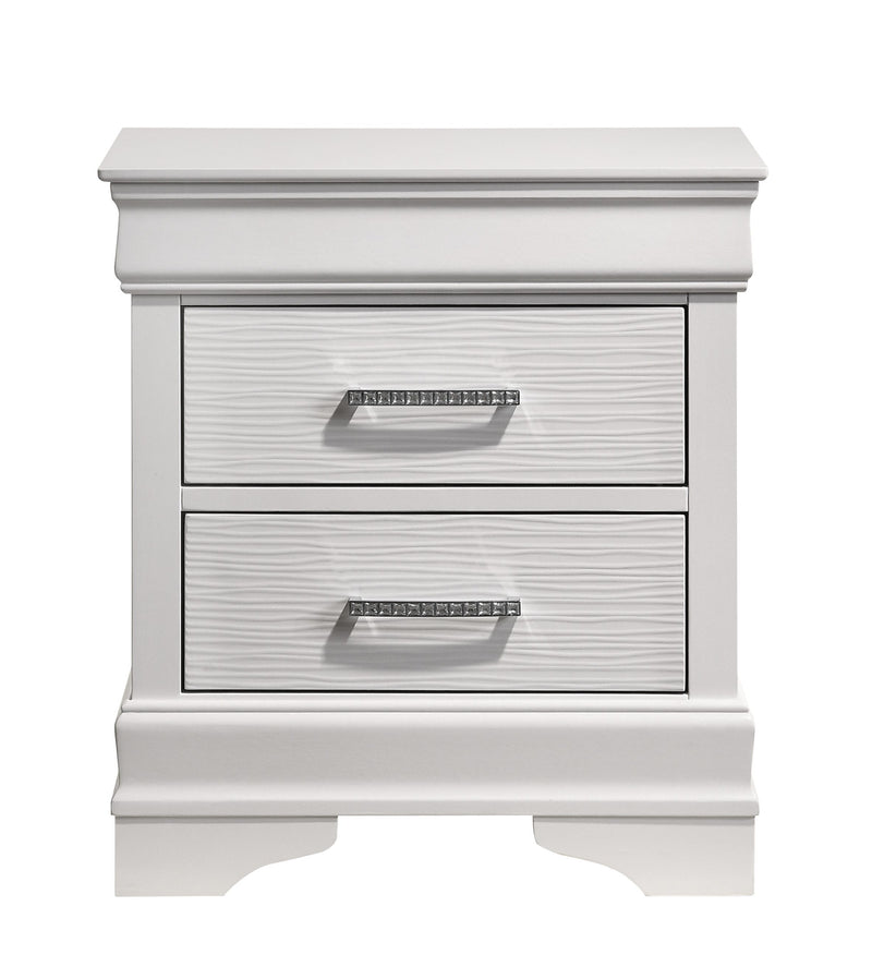 Galaxy Home Brooklyn White Wood Night Stand