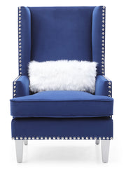 Glory Furniture Wilshire Dark Gray Velvet Chair