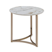 Acme Furniture Aziz Champagne End Table
