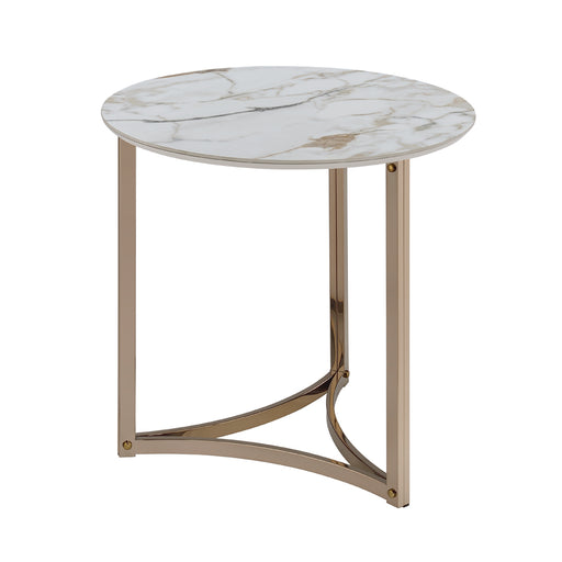 Acme Furniture Aziz Champagne End Table