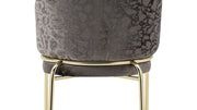 Galaxy Home Onyx Dark Gray Gold Chairs