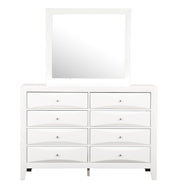 Glory Furniture Marilla White Dresser and Mirror