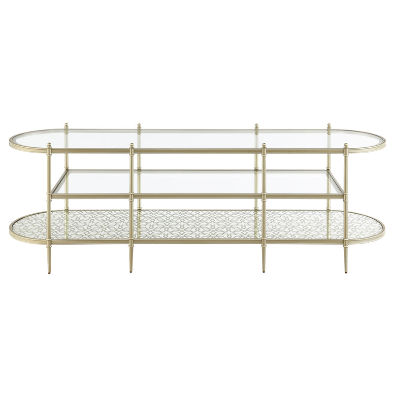 Acme Furniture Zaba Champagne TV Stand