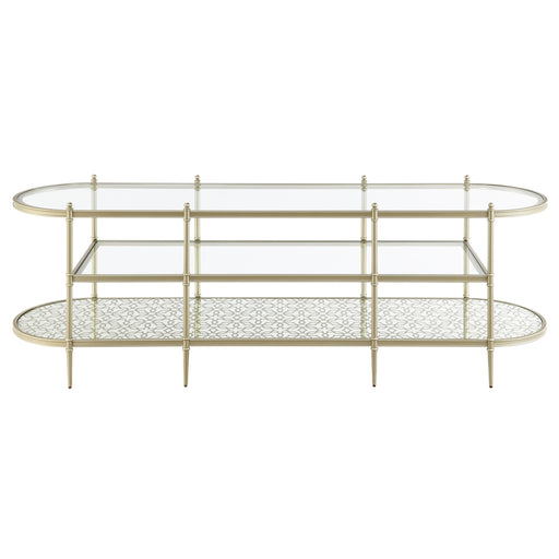Acme Furniture Zaba Champagne TV Stand