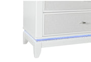 Global Furniture Alina White Chest with LED