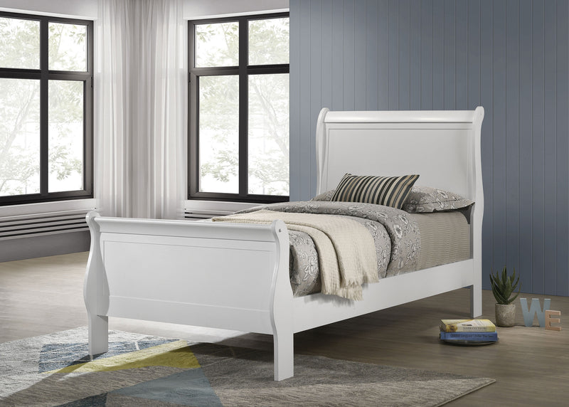 Coaster Furniture Louis Philippe White Twin Bed