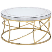 Coaster Furniture Elise Gold Round Coffee Table