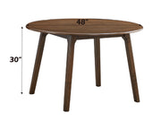 Acme Furniture Keiki Walnut Round Dining Table